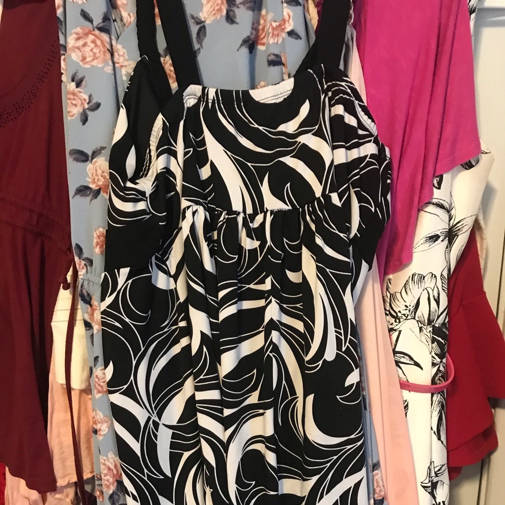 Black and white dress